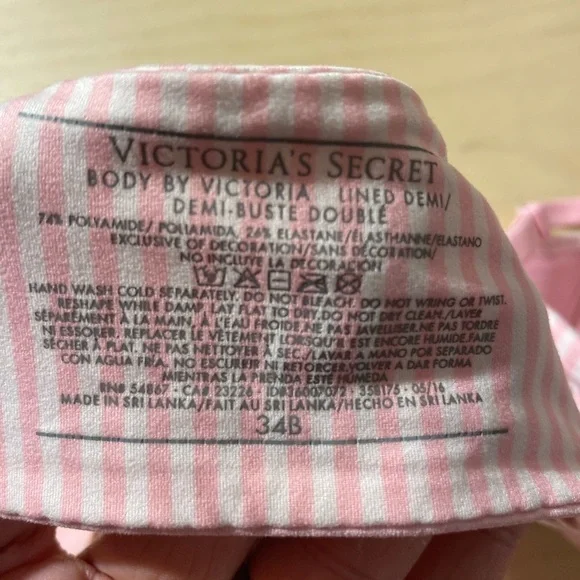 Victoria’s Secret Body by Victoria Lined Demi Bra 34 B (HL) - Picture 9 of 10